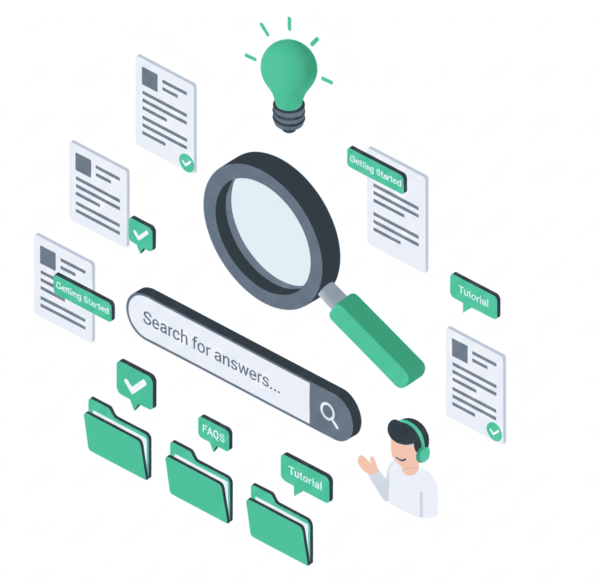 Help center and support resources